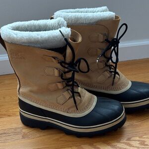 Men’s Sorel Black and Tan Insulated Boots